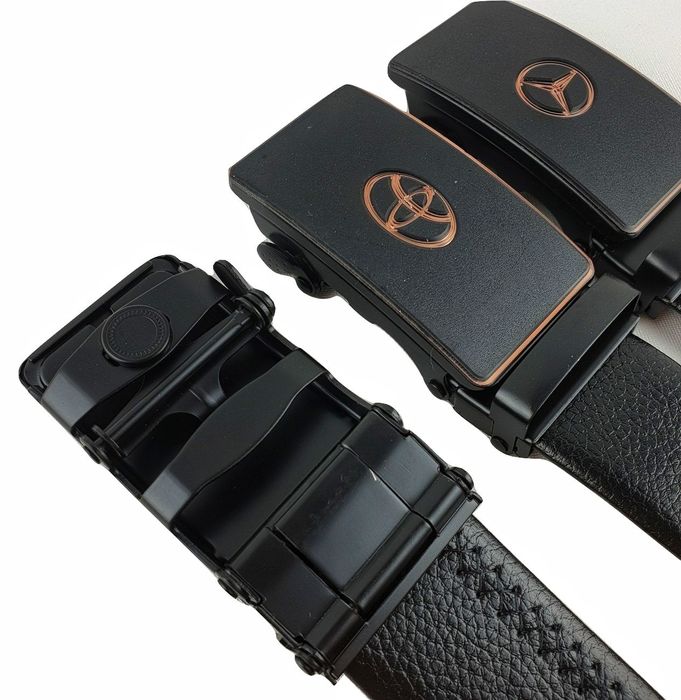 мъжки колан спортно елегантен с лого на автомобили  Audi BMW Mercedes