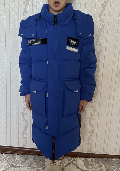Зимний пуховик длинный