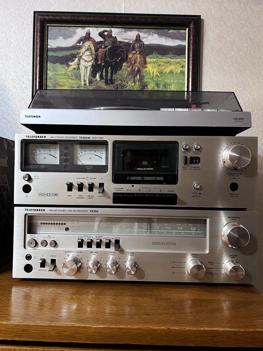 Комплект Грамофон,Ресивър и Дек Telefunken