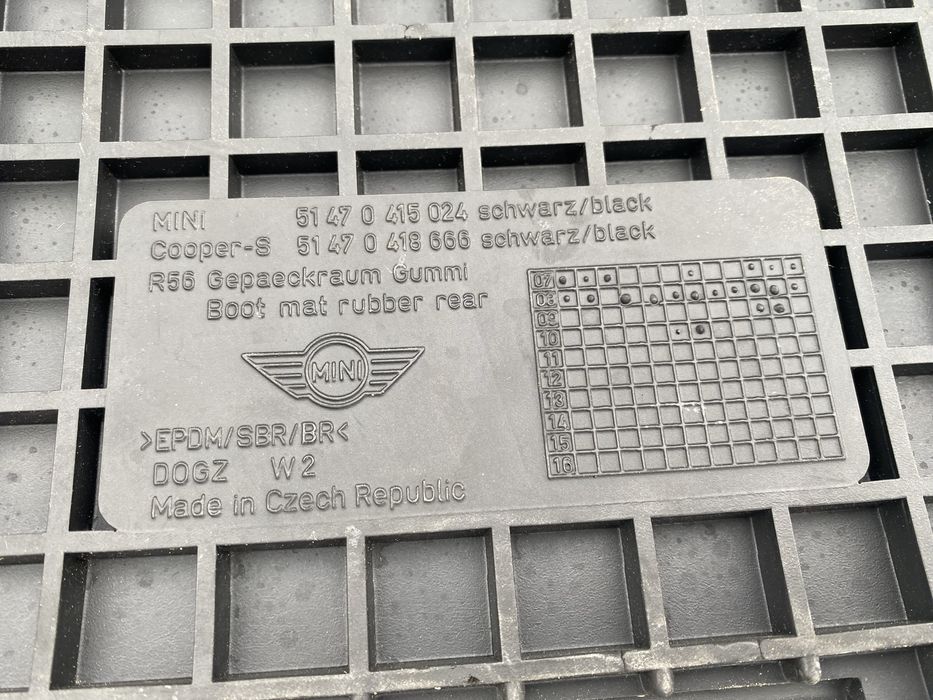 Tavita Mini Cooper covoras cauciuc portbagaj original