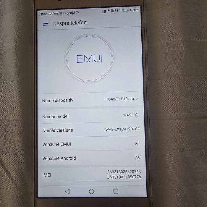 Telefon Huawei P10 Lite, Dual Sim, 32GB, 4G, Gold