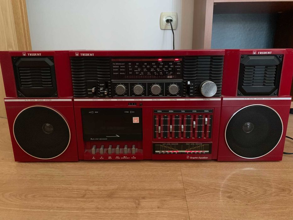 Radiocasetofon vintage boombox stereo Trident Japan