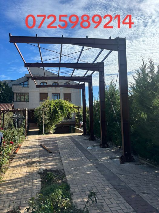 Structura metalica orice proiect realizam conform proiect carport hala