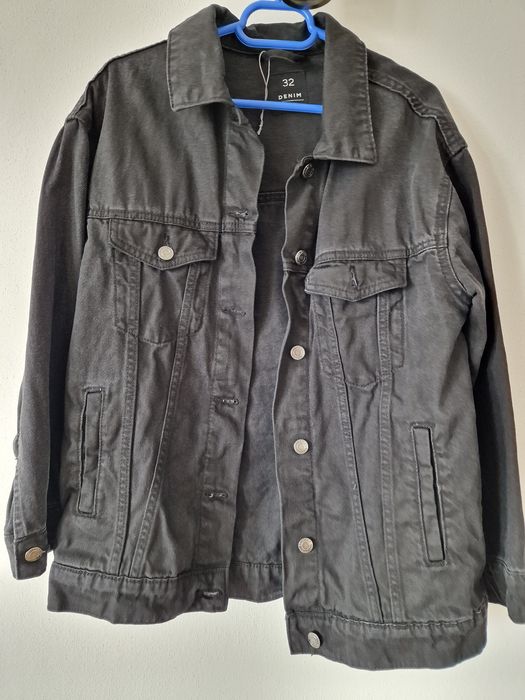 Jachetă neagra oversized sinsay