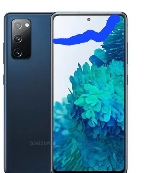 Samsung S20 FE  ecran crapat doar partea de sus 3cm