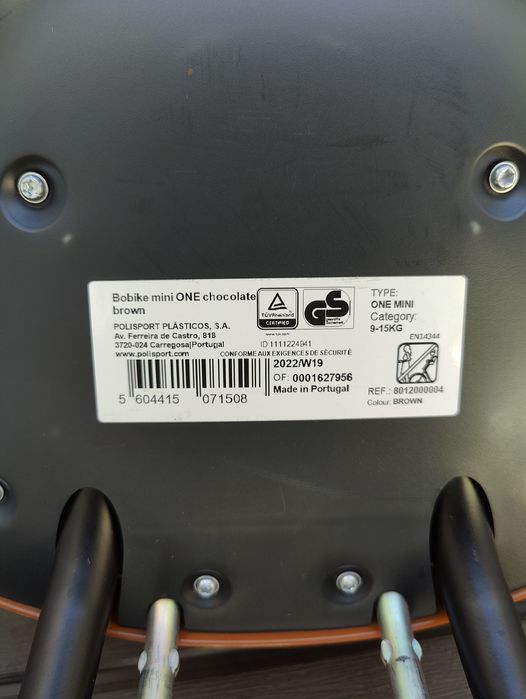 Scaun frontal de bicicletă+parbriz Bobike mini 9-15 kg