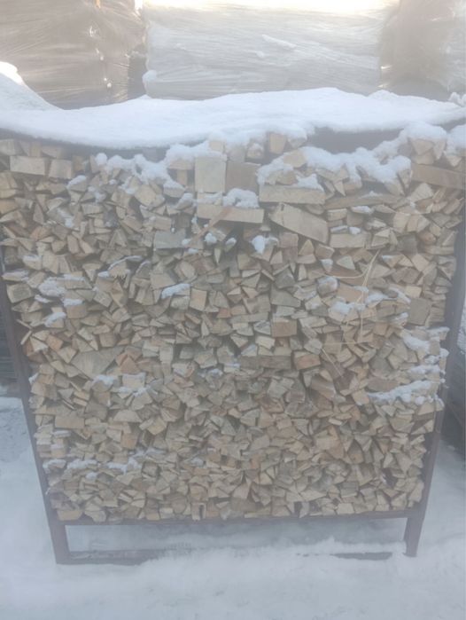 Дрова кубами и мешками
