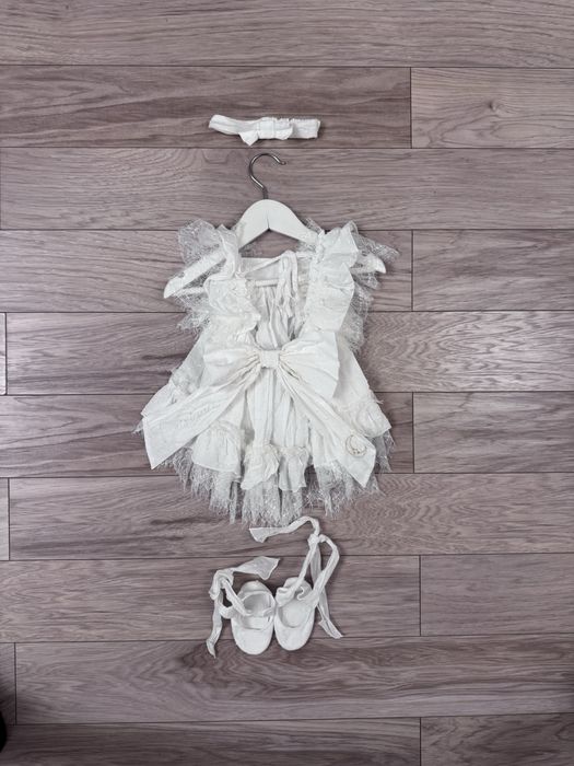 Rochie Marilu 0-3 luni (Luna Dress) - set 3 piese