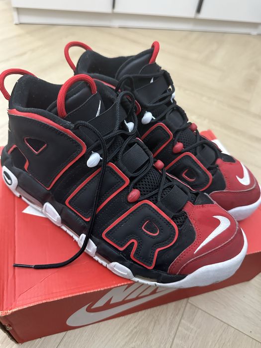 nike air more uptempo 'red toe'
