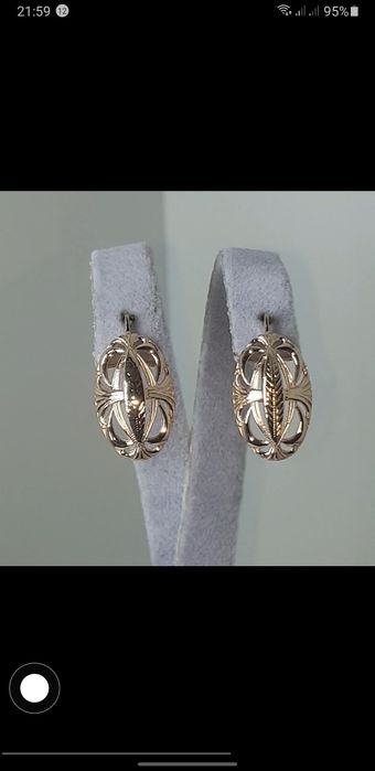 Одесса 1992год заводские серьги 585пробы 6.61грам