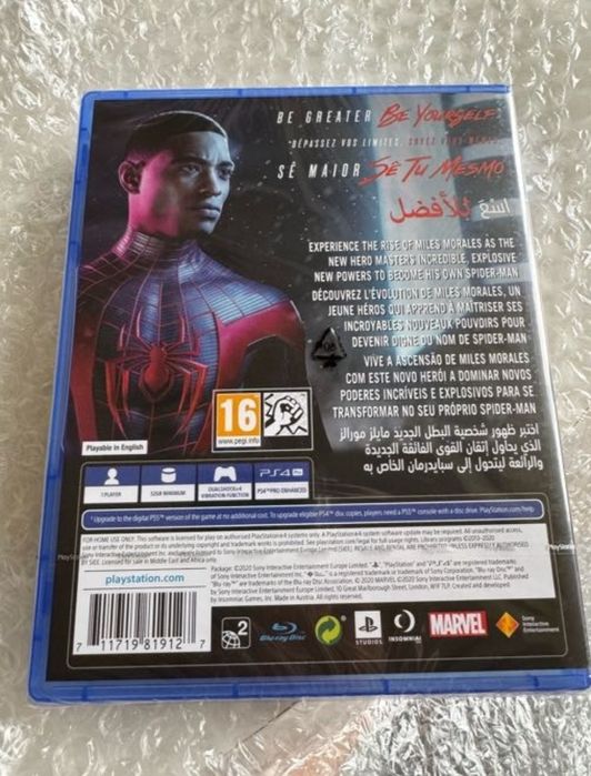 ЗАПЕЧАТАННЫЙ Человек паук пс4, NEW Spider man ps4