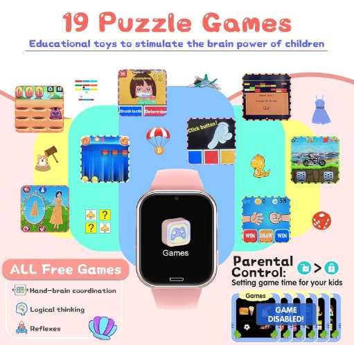 Детски смарт часовник с поддържка на SIM карта и телефонни разговори