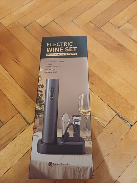 1. Tirbuson electric sticle de vin/șampanie