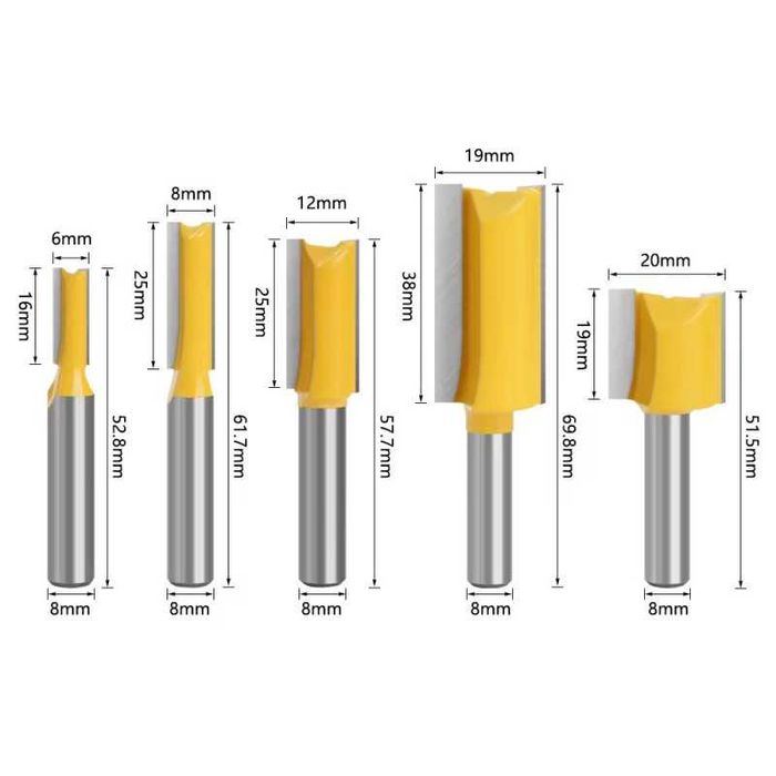 Фрезер за рязане или правоъгълни канали,различни размери, 4033 до 4037