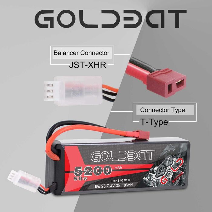 Baterii GOLDBAT Lipo plus de 5200 si 6200mah,pt radioamatorism,sigilat