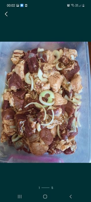 Азербайджанский мариннованый шашлык.