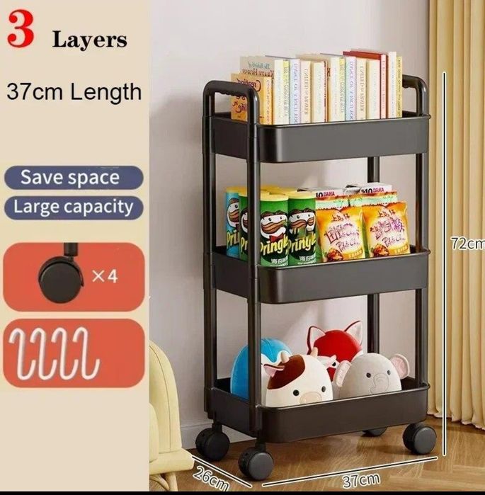 Мобильная многоцелевая полка для хранения