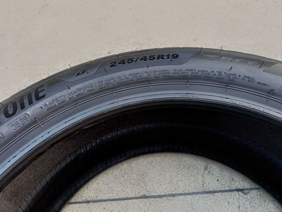 O anvelopa de vara 245 45 19 bridgestone turanza 6 run flat dot 3525