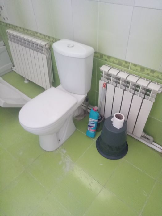 Зеркало и унитаз