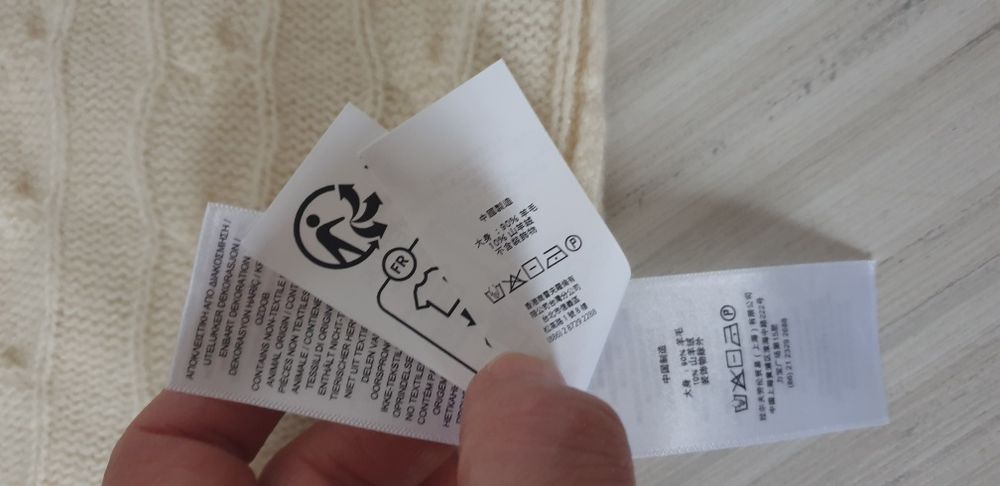 POLO Ralph Lauren Cable Wool / Cashmere Half Zip  M / L НОВО! ОРИГИНАЛ