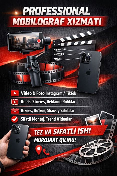 Professional Mobilographer (Mobilograf) Xizmati 24/7