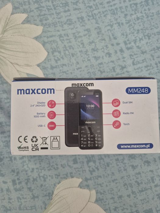 Vând telefon nou dual sim Maxcom MM248