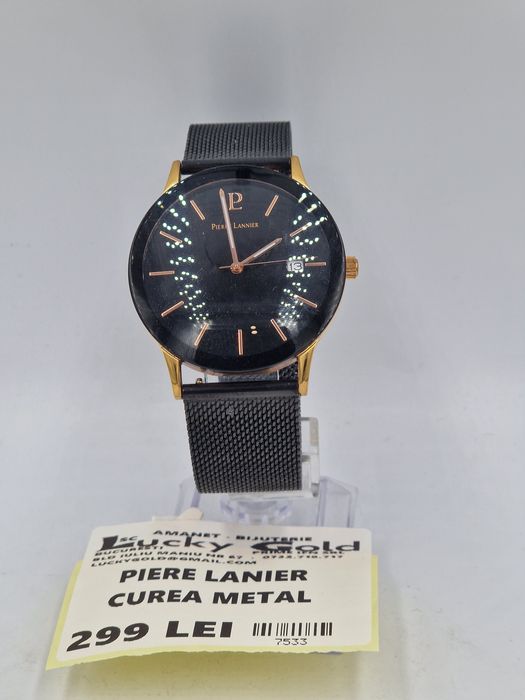 Ceas Piere Lanier Curea Metalica Garanție #7533