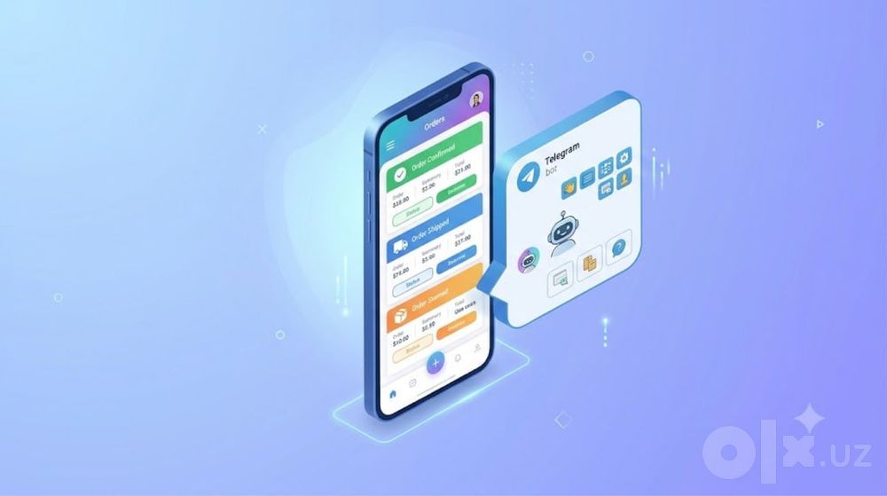 Mobil ilova | Telegram bot | Veb-sayt | CRM yaratish