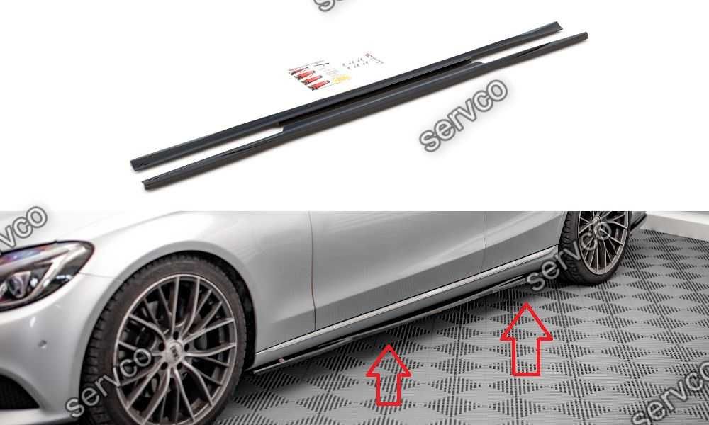 Pachet Exterior Prelungiri Body kit tuning Mercedes C Class W205 2014-2018 v2 - Maxton Design