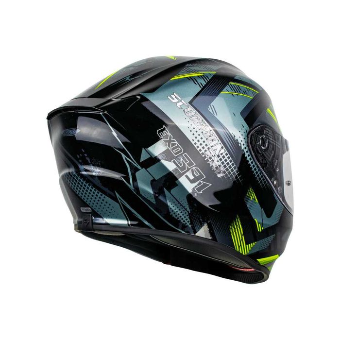 Намаление Мото Каска SCORPION EXO-391 Clutter Black Fluo
