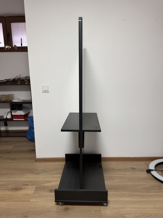 Punct de lucru mobil coafor / frizerie – oglindă cu 2 fețe