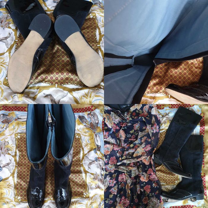 Cizme lungi piele naturala lac Girotti Musette Zara Massimo Dutti