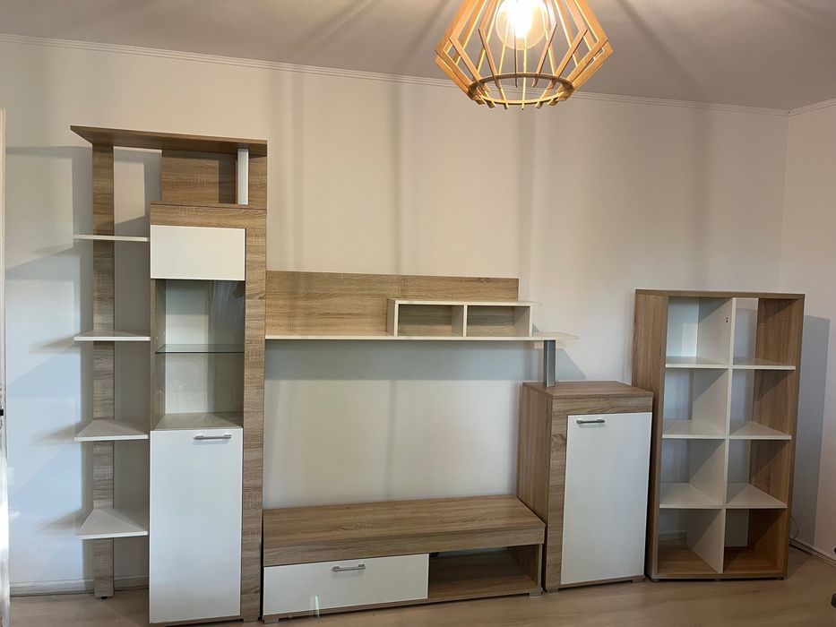 Mobilă living alb/stejar Sonoma, Cluj-Napoca