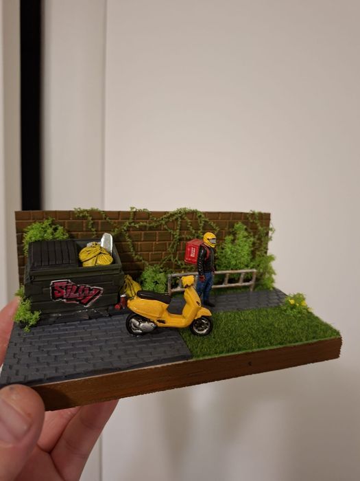 Diorama realizată manual scara 1 .43