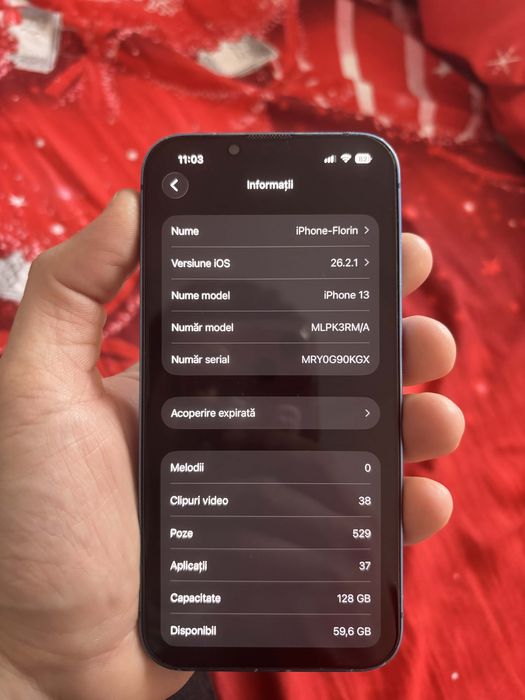 Vand iphone 13 128Gb Blue