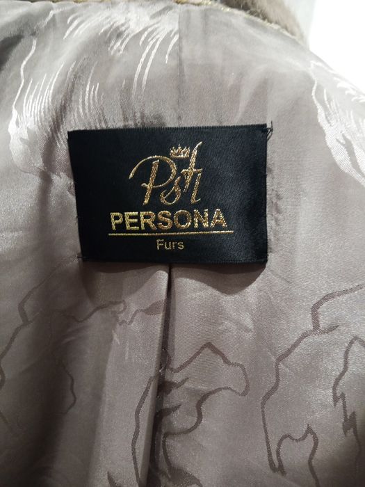 Норковая шуба серая