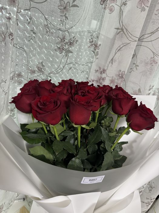 Цветы голландский роза 15шт