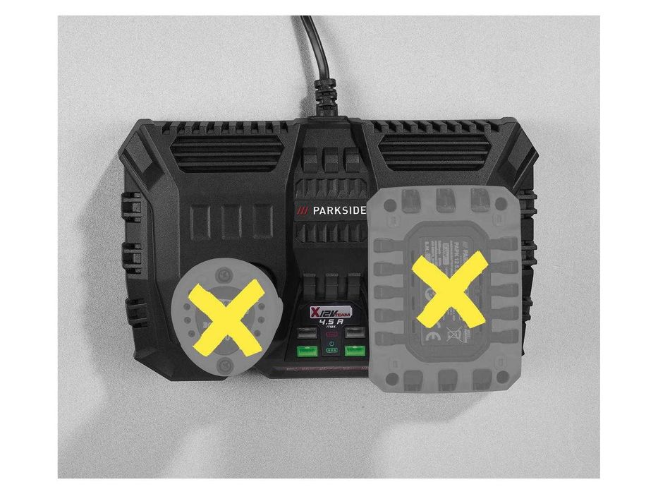 Двойно зарядно PARKSIDE 20V/12V    2х4.5A, 200W