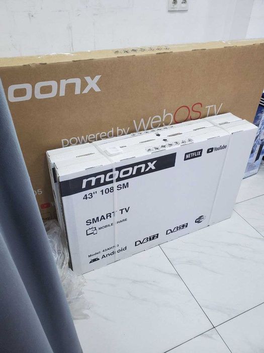 Телевизор moonx 43 Smart TV 4k LED 60Hz (2025 NEW) доставка бесплатно