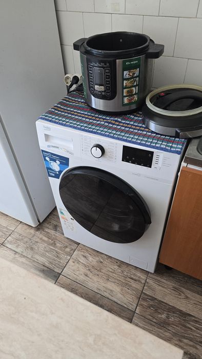 URGENT: Mașină de spălat rufe,  Beko WUE7612XST, 7 kg, 1200 RPM, Clasa D, SteamCure, Drum Clean SteamCure, Motor Pro-Smart Inverter, alb.