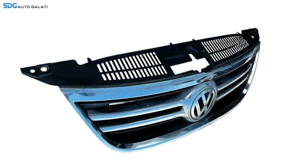 Grila Centrala cu Emblema Sigla de pe Bara Spoiler Fata Volkswagen Tiguan NFL Non Facelift 2007 - 2011 Cod 5N0853653 1K5853600 5N0853651 [L5326]