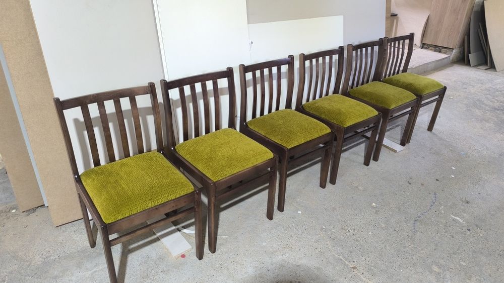 Рестоврация мягкой мебели смена дизайна лакировка стульев реставрация