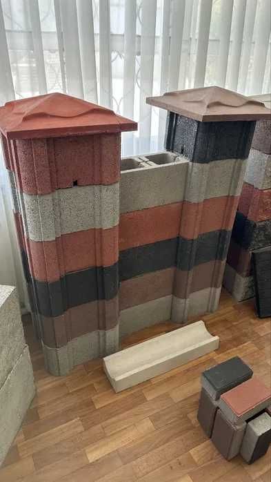 Сплитерный гладкий блок, рваный блок.