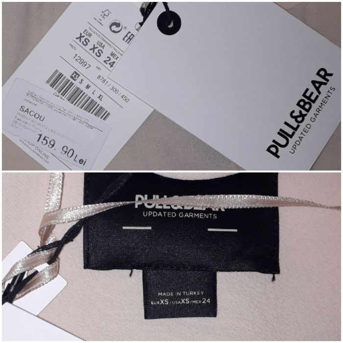 Sacou Nou - MĂRIME XS