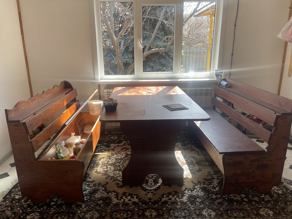 Продам деревянные столы с лавочками