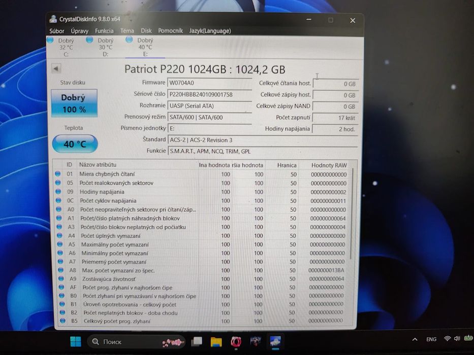 SSD 2.5 patriot 1тб