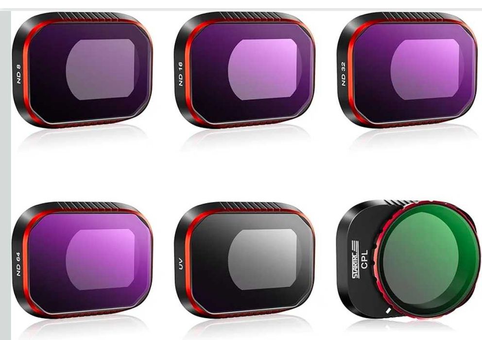 Mini 4 Pro Filter, Multi-Coated ND Filter Pack of 6 ND, UV, CPL Filter