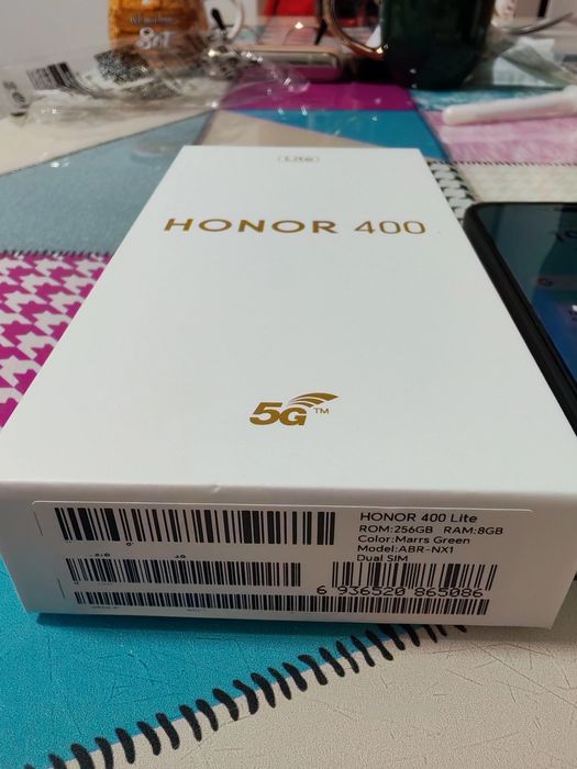 Honor 400 lite cu încărcător super fast, sticlă de protecție și husă