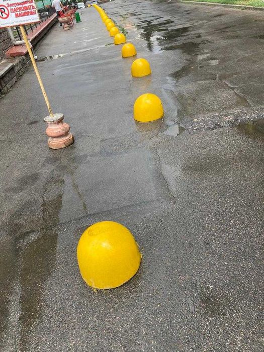 Бетонная полусфера для парковки, парковочный барьер, антипарковка