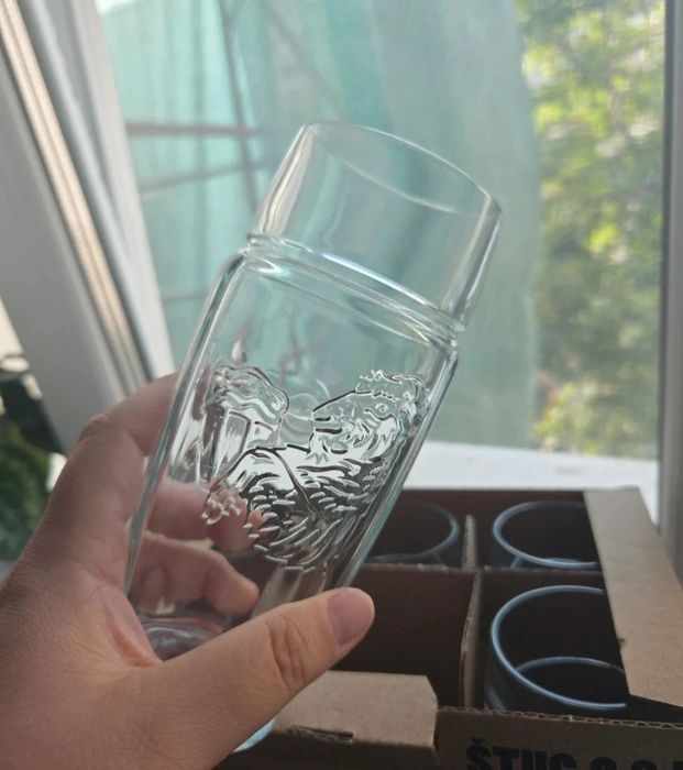 Set 6 pahare de bere Kozel originale (0.3L) – Noi, în cutie